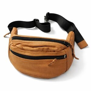 JP Ourse & Cie Brown Leather Crossbody Belt Travel Utility Bag